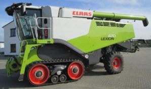 Equipment loan for a combine harvester Claas Lexion 670TT
